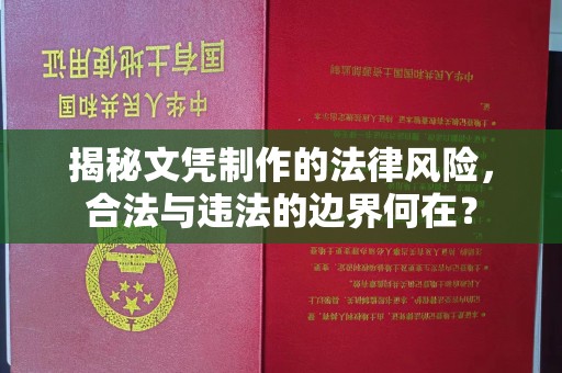 自贡揭秘文凭制作的法律风险，合法与违法的边界何在？