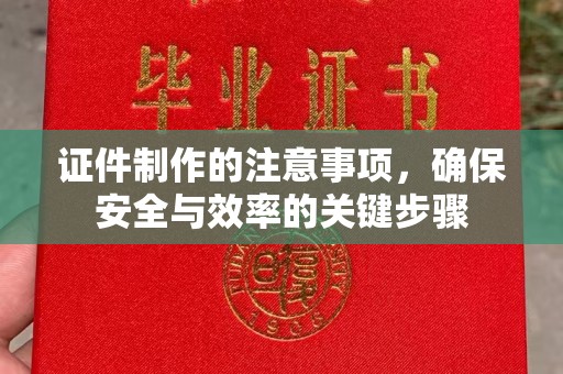 自贡证件制作的注意事项，确保安全与效率的关键步骤