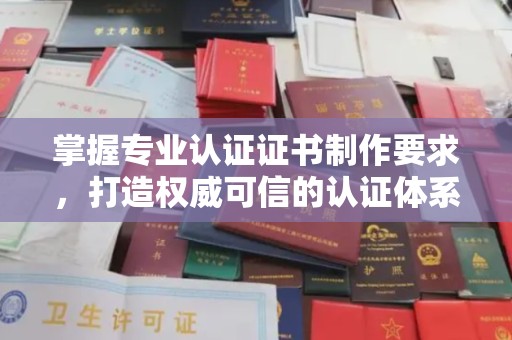 自贡掌握专业认证证书制作要求，打造权威可信的认证体系