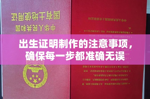 自贡出生证明制作的注意事项，确保每一步都准确无误