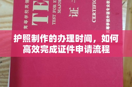 自贡护照制作的办理时间，如何高效完成证件申请流程