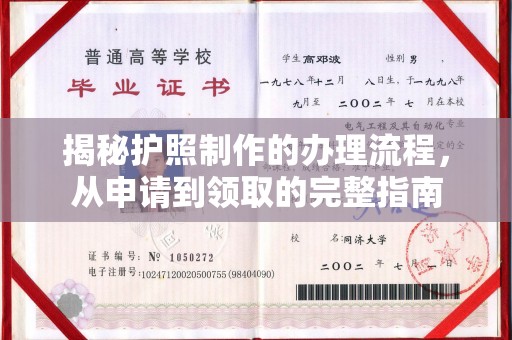 自贡揭秘护照制作的办理流程，从申请到领取的完整指南